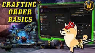 Crafting Work Orders Explained Dragonflight Profession Crafting Orders Basic Guide [upl. by Short977]