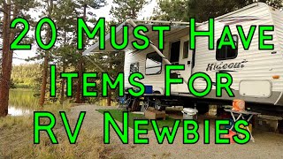 New To Camping amp RVing 20 Must Have Items For RV NewbiesNew RV Owners [upl. by Jeramie]