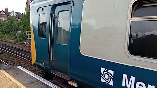 507001 Merseyrail electric class 507 unit departs Birkdale for Liverpool [upl. by Kall641]