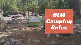 BLM Camping Rules That You Need To Know [upl. by Benedix826]