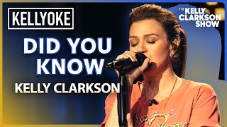 did you know By Kelly Clarkson  Kellyoke Classic [upl. by Anyd]