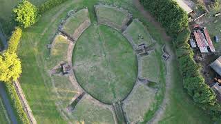 Caerleon Amphitheatre  Barracks  4K Drone Footage [upl. by Errehs]