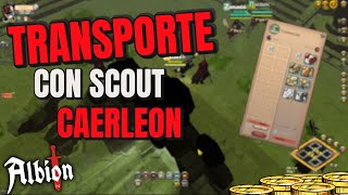 COMÓ TRANSPORTAR a CAERLEON de MANERA SEGURA CON SCOUT  ALBION ONLINE 🔥 [upl. by Piks]