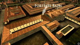 Animation of ancient Roman Fort in Caerleon Wales [upl. by Ainer736]