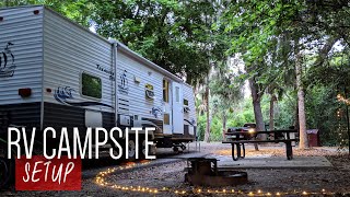 How To Setup Your RV Campsite RV for beginners [upl. by Gnuy]