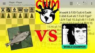 Stockfish 7 vs Play Magnus Age 25max FULL HD [upl. by Yanad188]