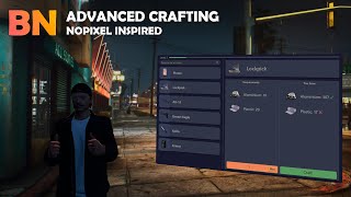 QBCore Advanced Crafting  NoPixel Inspired [upl. by Hebe]