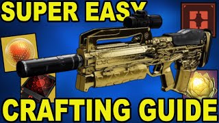 HOW TO CRAFT Weapons In Destiny 2 2023UPDATED amp SUPER EASY [upl. by Aehtrod]