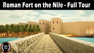 Full Tour of a Roman Fort on the Nile  3D Model [upl. by Bealle]