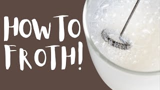 How To Use A Milk Frother To Get The Most Foam [upl. by Herbst]