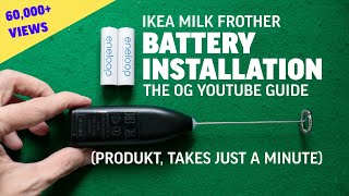 Ikea milk frother battery installation Ikea Produkt handheld electric frother cappuccino latte [upl. by Driskill]