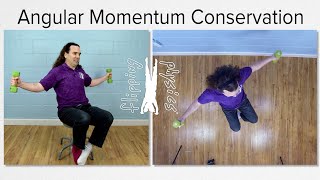 Conservation of Angular Momentum Introduction and Demonstrations [upl. by Herwin762]