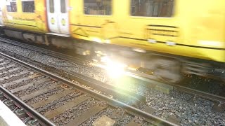 Merseyrail 507 009 making arcs at Birkdale station [upl. by Llet710]