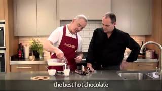 How to make a hot chocolate using an aerolatte milk frother [upl. by Iaoh]