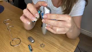 How To Install amp Remove Batteries On The NativePath Milk Frother [upl. by Baldridge206]