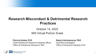 RESEARCH MISCONDUCT amp DETRIMENTAL RESEARCH PRACTICES  Overview and Case Studies [upl. by Mazel591]