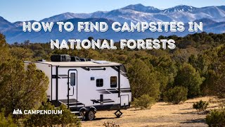 How To Find Campsites In National Forests [upl. by Amandie]